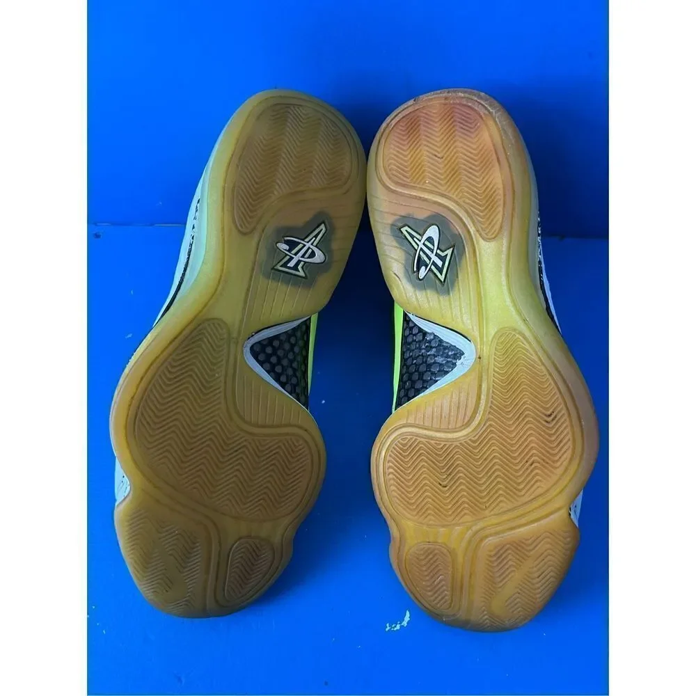 Nike Air Penny 5 V Mens Highlighter Volt Yellow Black White 628568-701 Size 12